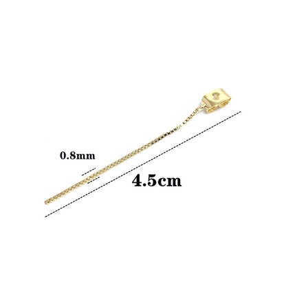 50PCS 14K 18K Gold Filled Earring Backs With Tassel Ear Stoppers White Gold Mental Replacement For Jewelry Making DIY Earrings Backs Doki Decor   