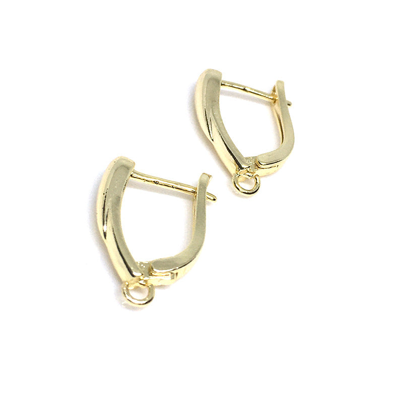 10PCS 14K 18K Gold Filled Earring Hooks Earring Hoops Ear Buckle White Gold DIY Jewelry Accessories Earrings Hoops Doki Decor   