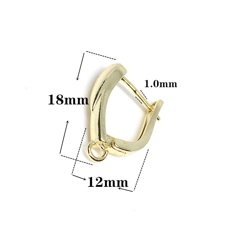 10PCS 14K 18K Gold Filled Earring Hooks Earring Hoops Ear Buckle White Gold DIY Jewelry Accessories Earrings Hoops Doki Decor   