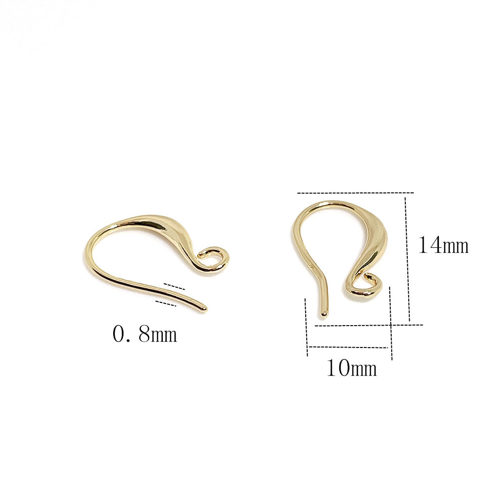 20PCS 14K 18K Gold Filled Earring Hooks Fish Earwire White Gold Rose Gold For Jewelry Making Earrings Hooks Doki Decor   