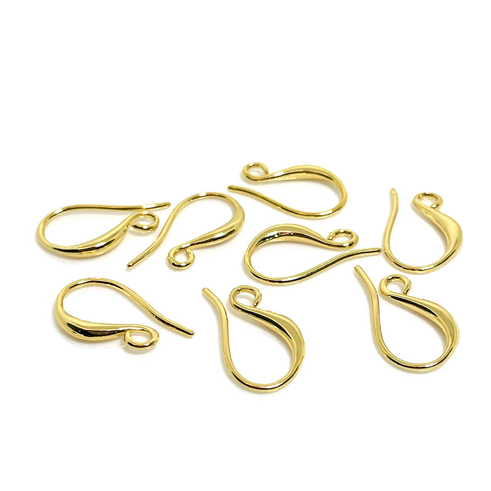 20PCS 14K 18K Gold Filled Earring Hooks Fish Earwire White Gold Rose Gold For Jewelry Making Earrings Hooks Doki Decor 18K Gold  