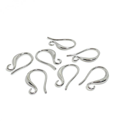 20PCS 14K 18K Gold Filled Earring Hooks Fish Earwire White Gold Rose Gold For Jewelry Making Earrings Hooks Doki Decor White Gold  