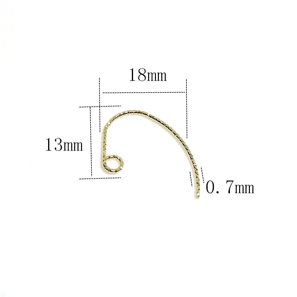 100PCS 14K 18K Gold Filled Earring Hooks Gypsophila Bamboo Knots For Jewelry Making Earrings Hooks Doki Decor   