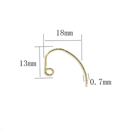 100PCS 14K 18K Gold Filled Earring Hooks Gypsophila Bamboo Knots For Jewelry Making Earrings Hooks Doki Decor   