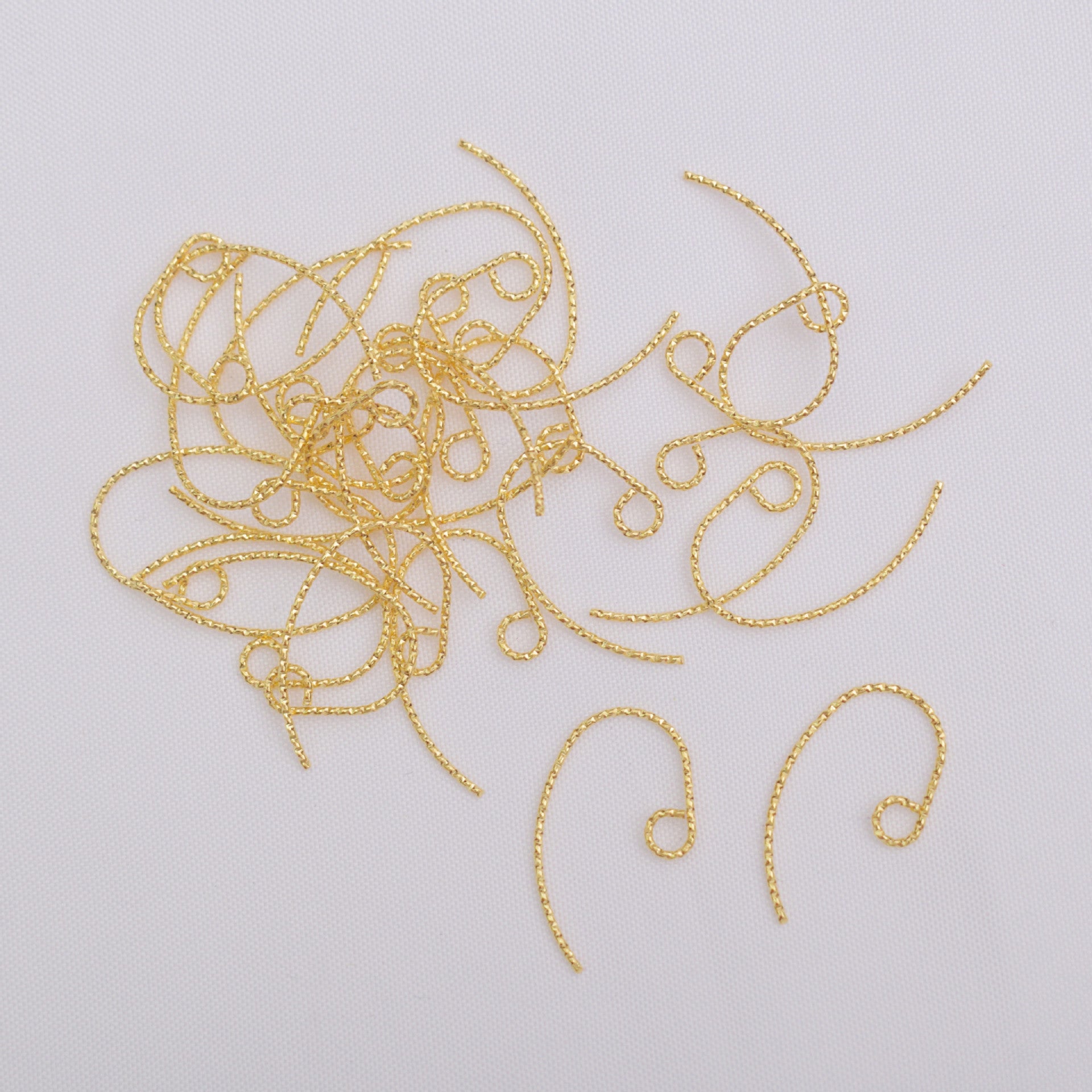 100PCS 14K 18K Gold Filled Earring Hooks Gypsophila Bamboo Knots For Jewelry Making Earrings Hooks Doki Decor 18K Gold  