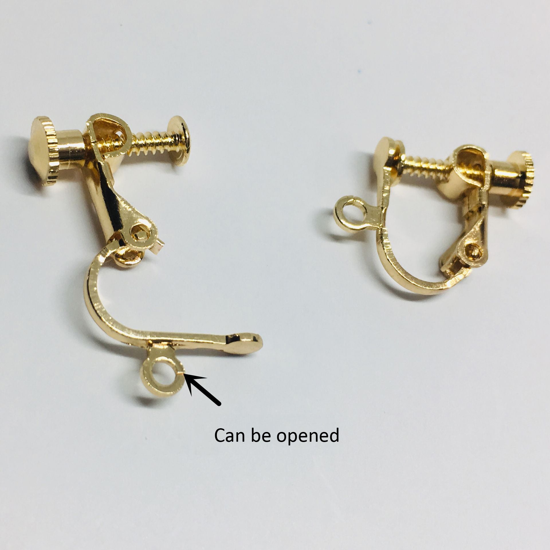 10PCS 14K 18K Gold Filled Flat Screw Clip-On Earring Converter Findings Components Pads White Gold Rose Gold Silver Clip-On Earrings Doki Decor   