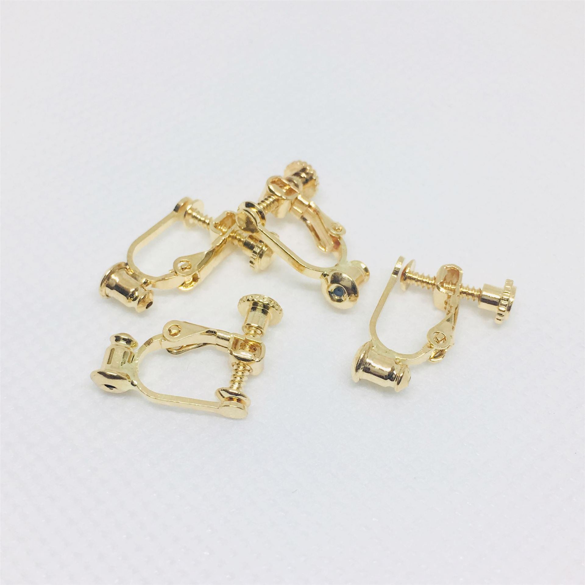 50PCS 14K 18K Gold Filled Rubber Frog Clip-On Earring Converter Findings Components Earring Pads Rose Gold Silver White Gold Clip-On Earrings Doki Decor 14K Gold  