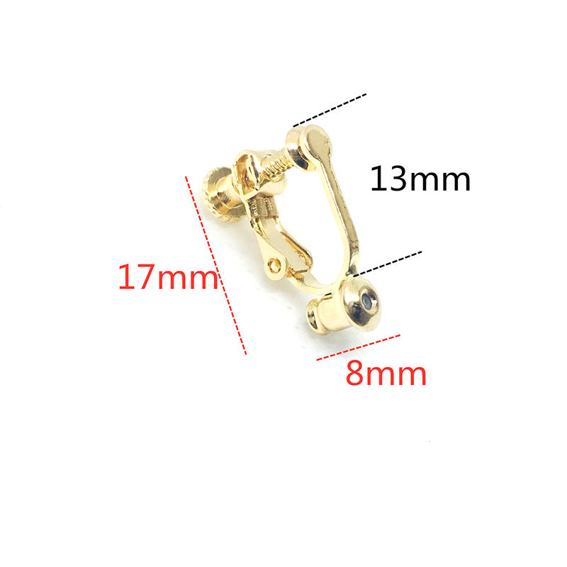 50PCS 14K 18K Gold Filled Rubber Frog Clip-On Earring Converter Findings Components Earring Pads Rose Gold Silver White Gold Clip-On Earrings Doki Decor   