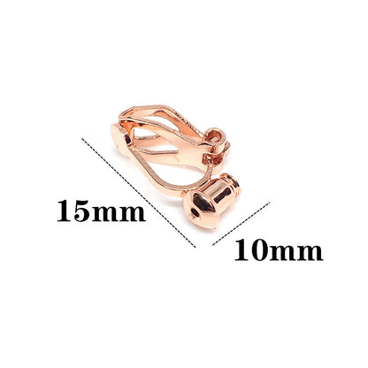 10PCS 14K 18K Gold Filled Rubber Frog Clip-On Earring Converter Findings Components Pads White Gold Rose Gold Silver Clip-On Earrings Doki Decor   