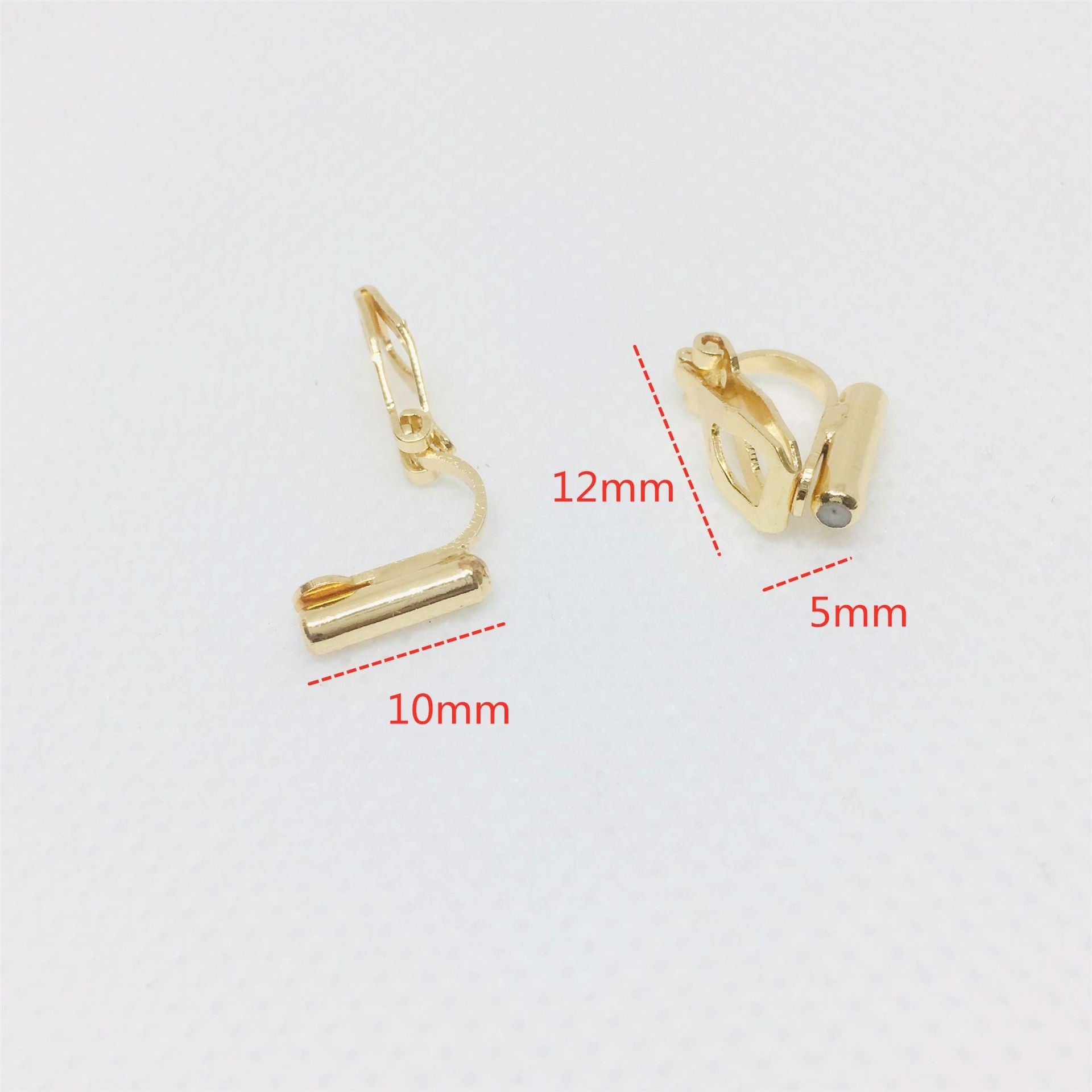 10PCS 14K 18K Gold Filled Rubber Clip-On Earring Converter Findings Components Pads White Gold Rose Gold Silver Clip-On Earrings Doki Decor   