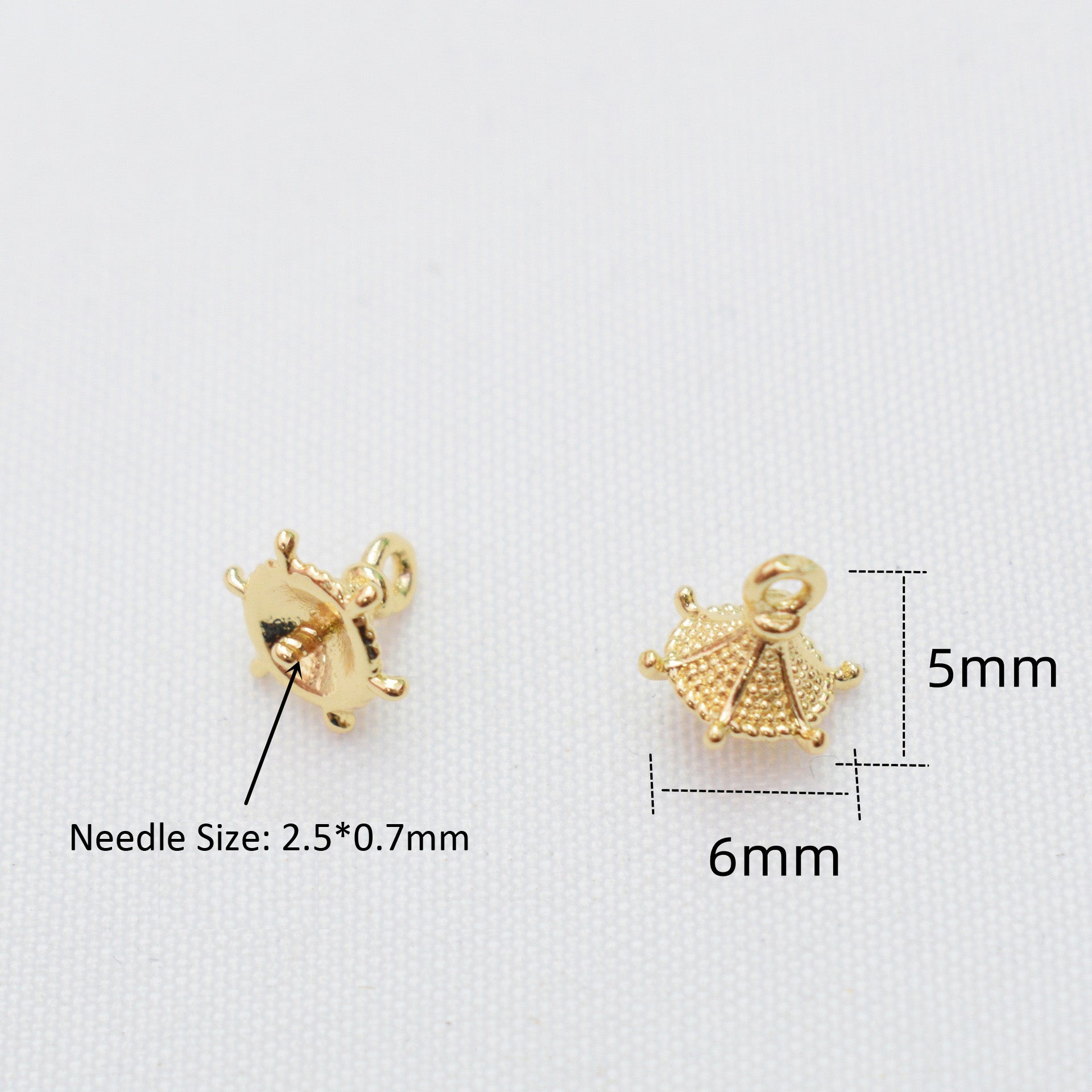 20PCS 14K Gold Filled Beads Pearls Tray Screws For Jewelry Making Finding Kits Repair Clasps Doki Decor   