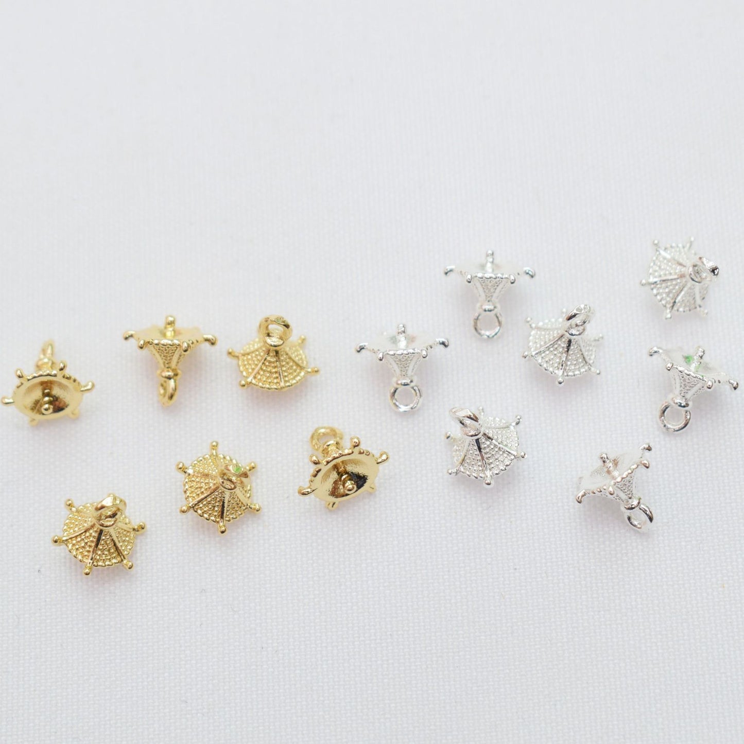 20PCS 14K Gold Filled Beads Pearls Tray Screws For Jewelry Making Finding Kits Repair Clasps Doki Decor   