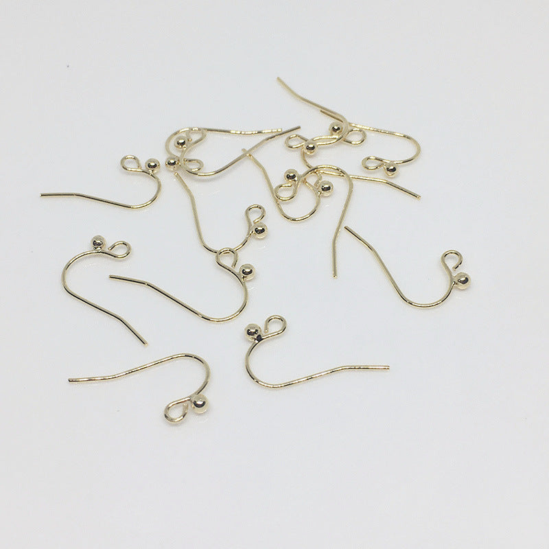 Earring Findings, Hypo-Allergenic Hooks 19mm Long 21 Gauge, Gold Plated (50  Pairs) — Beadaholique