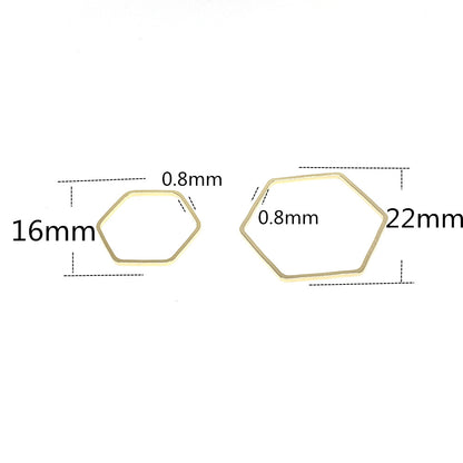 50PCS 14K Gold Filled Earring Hoops Hexagon Hollow Lever Back Beading Hoop White Gold For Jewelry Making Earrings Hoops Doki Decor   