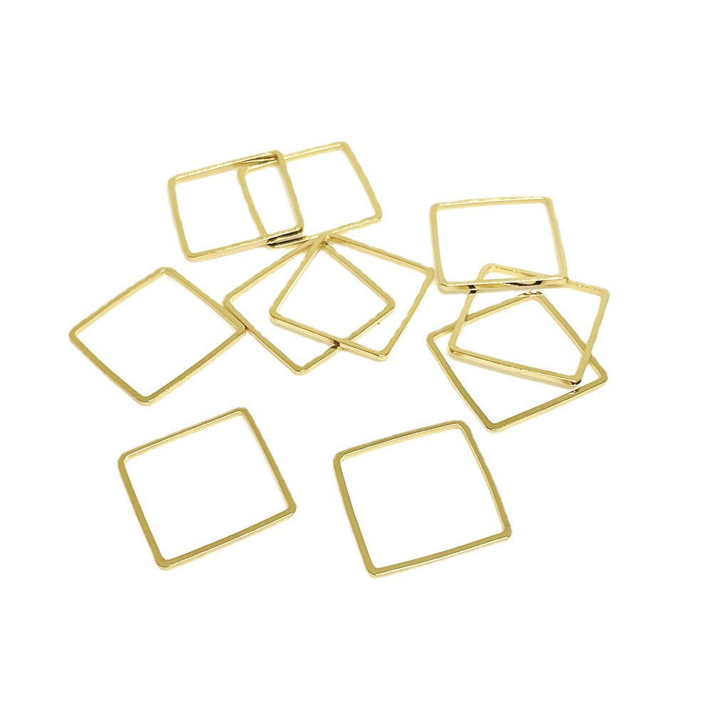 100PCS 14K Gold Filled Earring Hoops Star Oval Square Lever Back Beading Hoop White Gold For Jewelry Making Earrings Hoops Doki Decor   