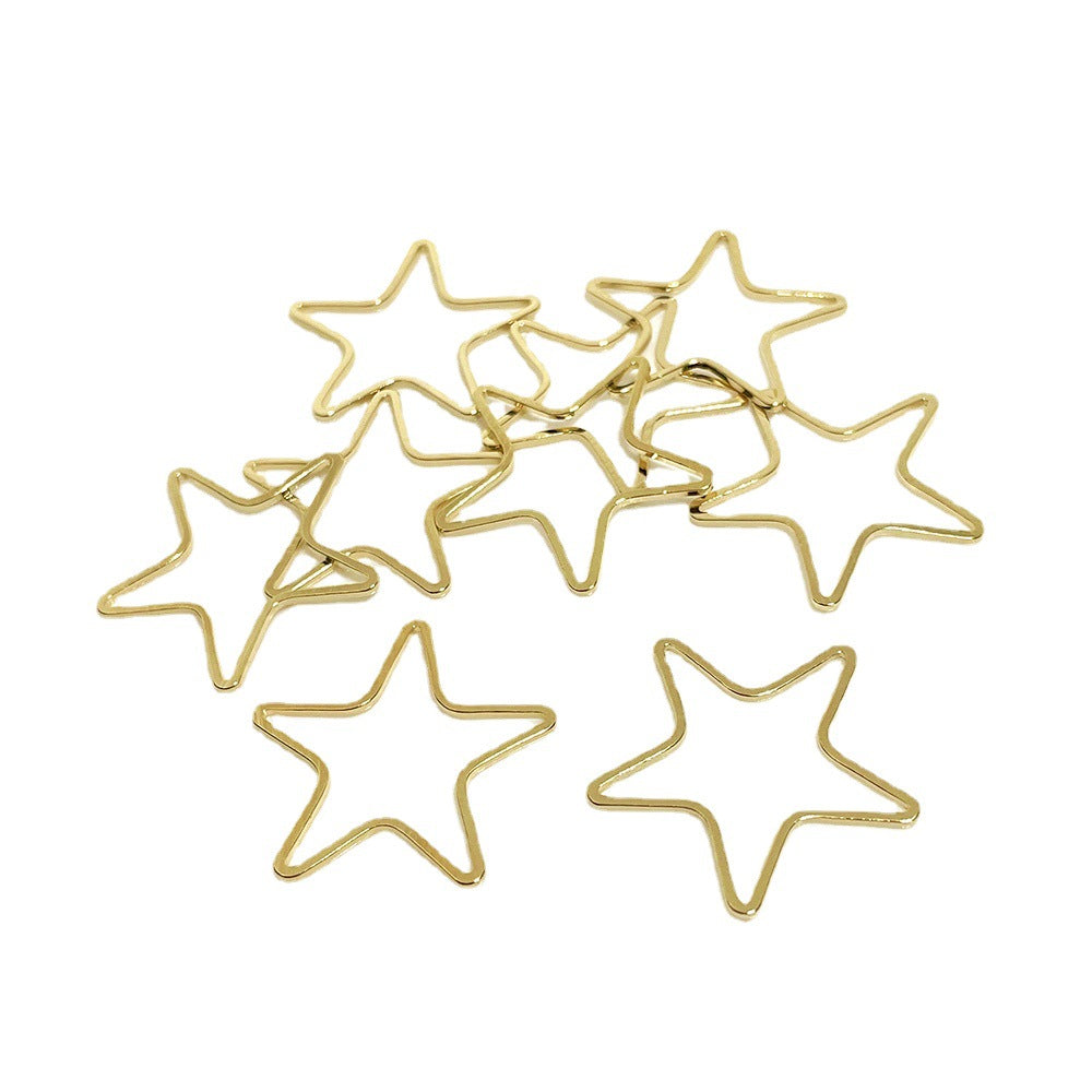 100PCS 14K Gold Filled Earring Hoops Star Oval Square Lever Back Beading Hoop White Gold For Jewelry Making Earrings Hoops Doki Decor   