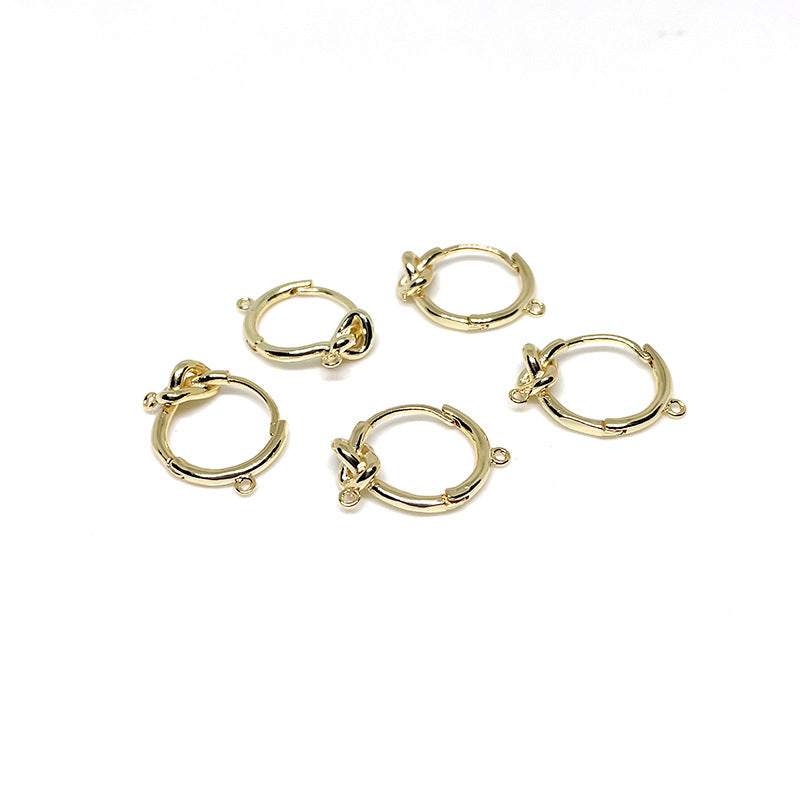 10PCS 14K Gold Filled Earring Hoops Rope Tie With Loop Dangle Lever Back Beading Hoop White Gold For Jewelry Making Earrings Hoops Doki Decor 14K Gold  