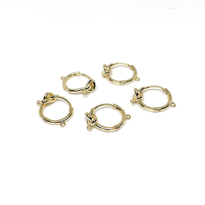 10PCS 14K Gold Filled Earring Hoops Rope Tie With Loop Dangle Lever Back Beading Hoop White Gold For Jewelry Making Earrings Hoops Doki Decor 14K Gold  