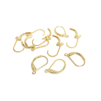 10PCS 14K Gold Filled Earring Hoops Waterdrop D Type Square With Loop Dangle Lever Back Beading Hoop For Jewelry Making Earrings Hoops Doki Decor D Type  