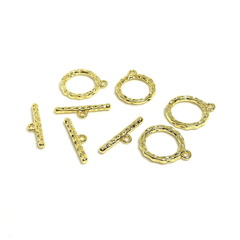 10 Sets 18K Gold Filled OT Clasps Toggle Clasps Pattern For Jewelry Making Finding Kits Repair Clasps Doki Decor   