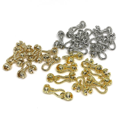 10PCS 18K Gold Filled Bud Clasps Beads Pearls Wrapped White Gold For Jewelry Making Finding Kits Repair Clasps Doki Decor   