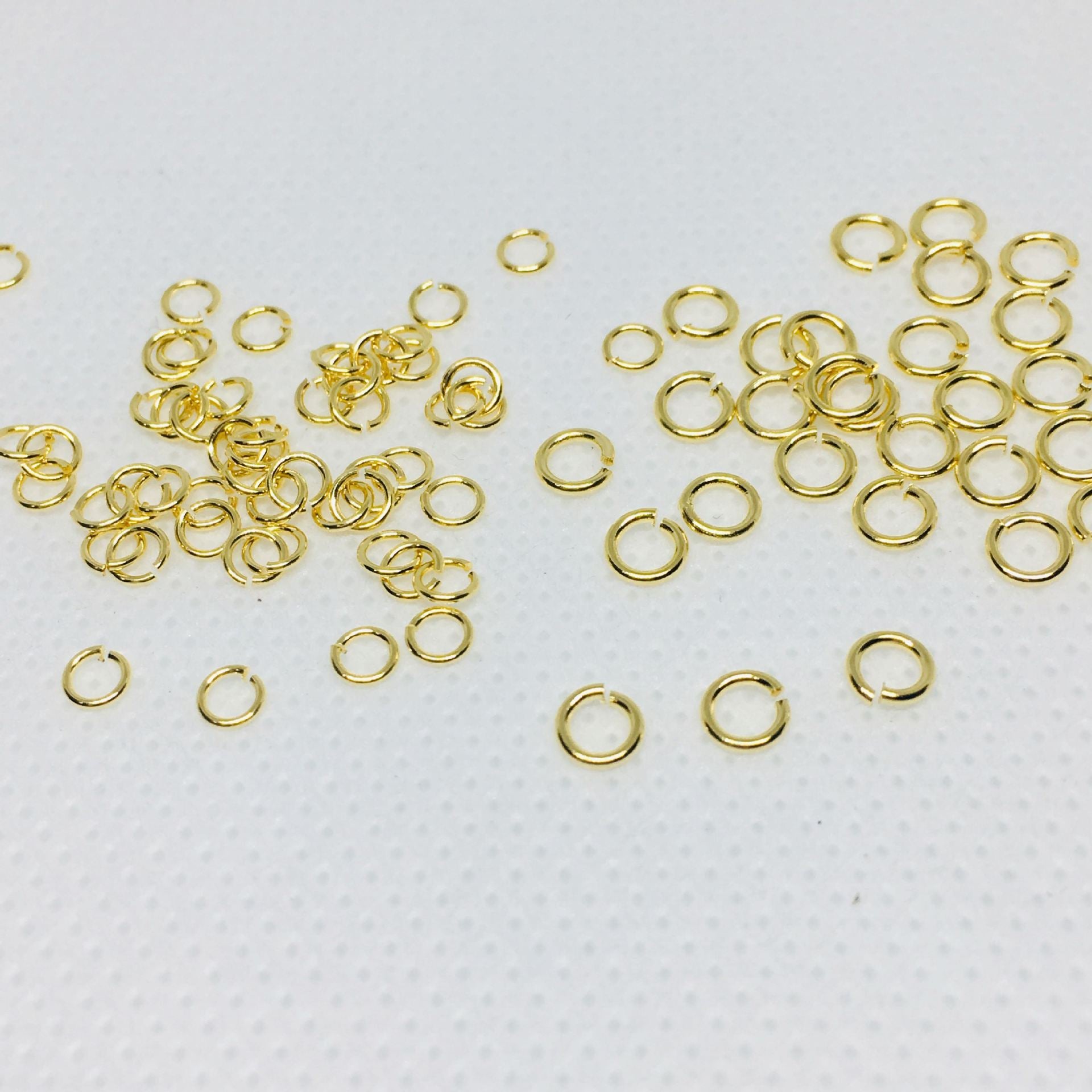 2000PCS 18K Gold Filled Jump Rings Circle 3mm 5mm 6mm 8mm 10mm Connecting Split DIY Jewelry Making Supplies Jump Rings Doki Decor   