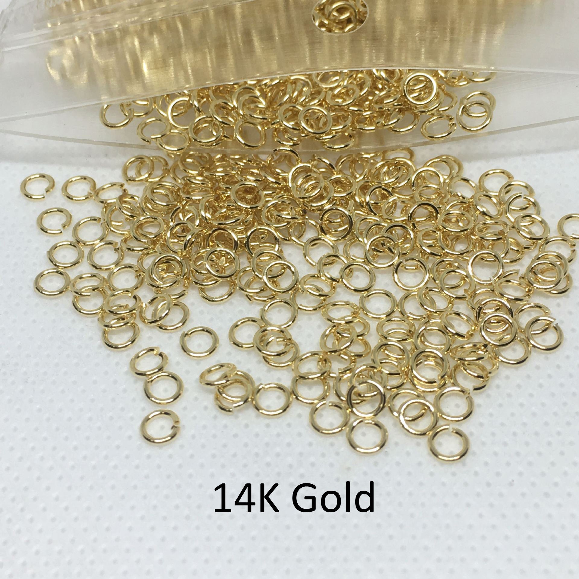 2000PCS 18K Gold Filled Jump Rings Circle 3mm 5mm 6mm 8mm 10mm Connecting Split DIY Jewelry Making Supplies Jump Rings Doki Decor   