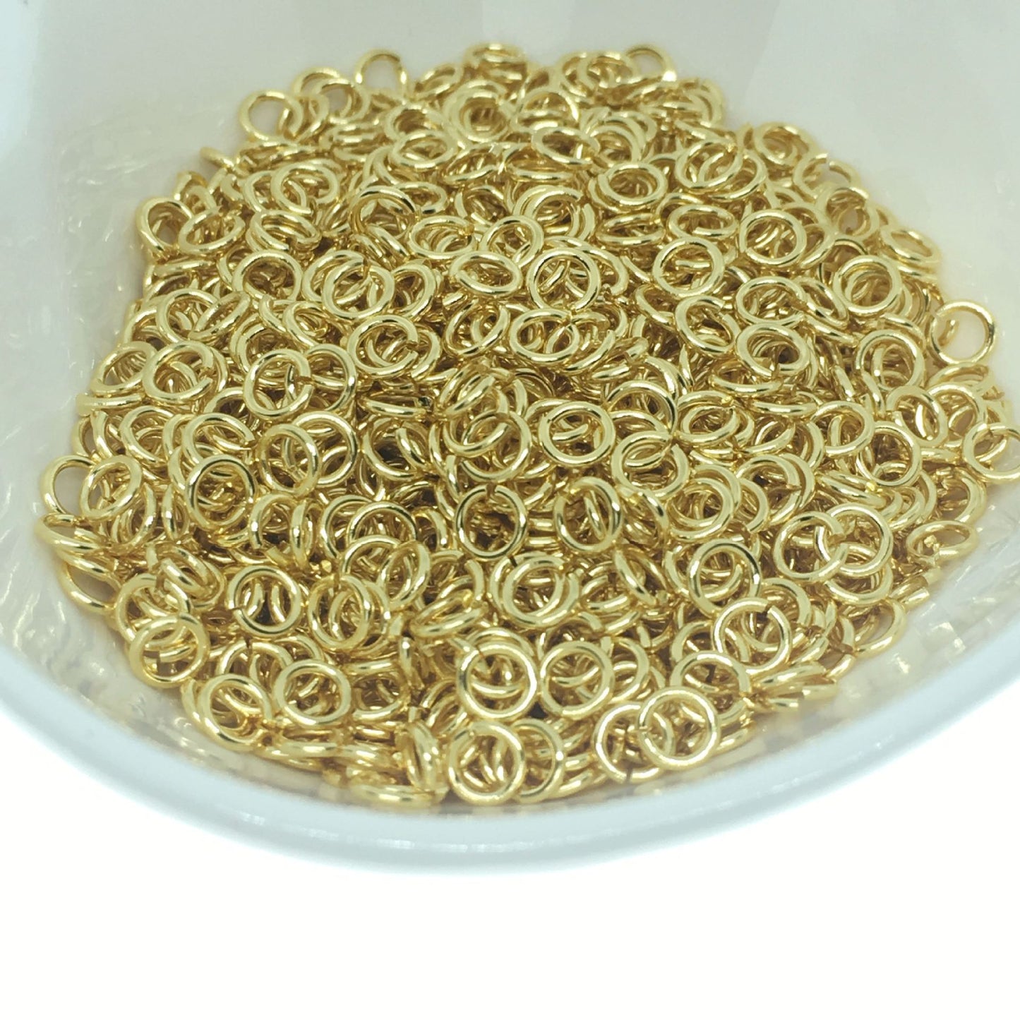 2000PCS 18K Gold Filled Jump Rings Circle 3mm 5mm 6mm 8mm 10mm Connecting Split DIY Jewelry Making Supplies Jump Rings Doki Decor   