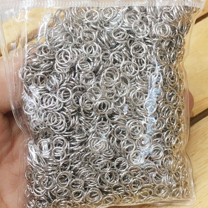 100PCS 18K Gold Filled Jump Rings Circle Opened 4mm 5mm 6mm 7mm 8mm Connecting Split DIY Jewelry Making Supplies Jump Rings Doki Decor   