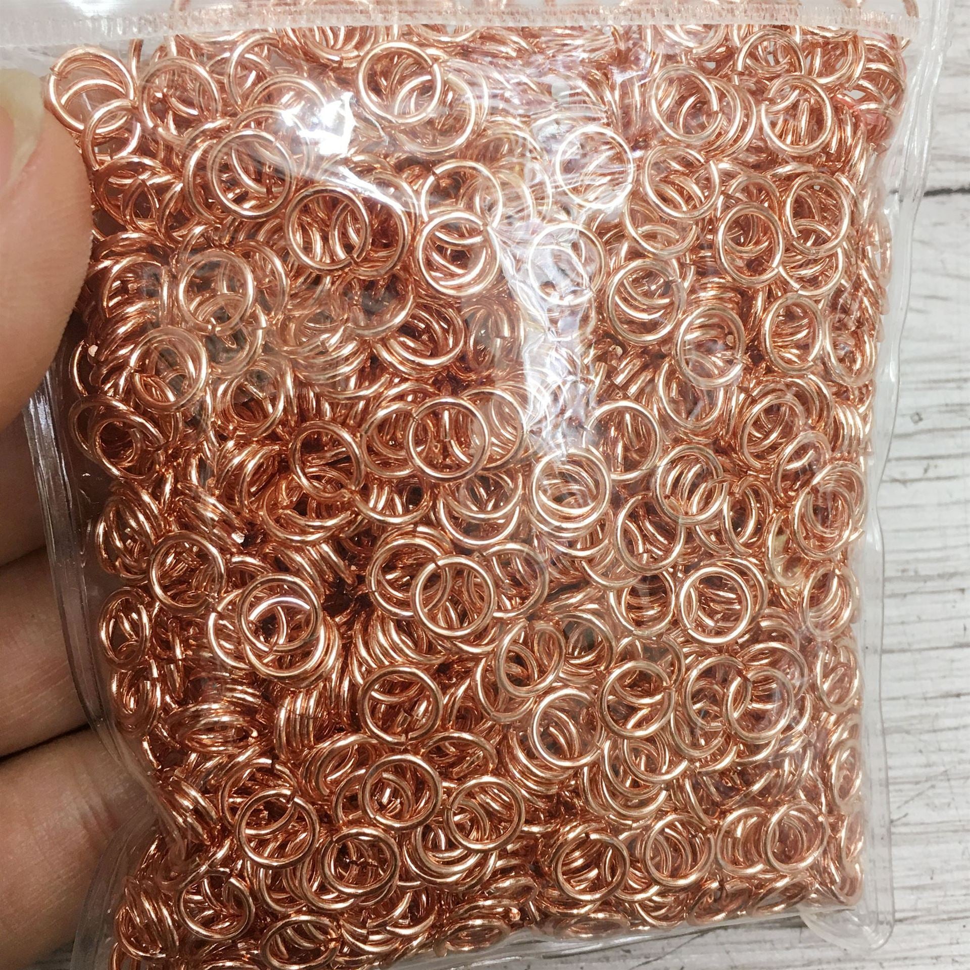 100PCS 18K Gold Filled Jump Rings Circle Opened 4mm 5mm 6mm 7mm 8mm Connecting Split DIY Jewelry Making Supplies Jump Rings Doki Decor   