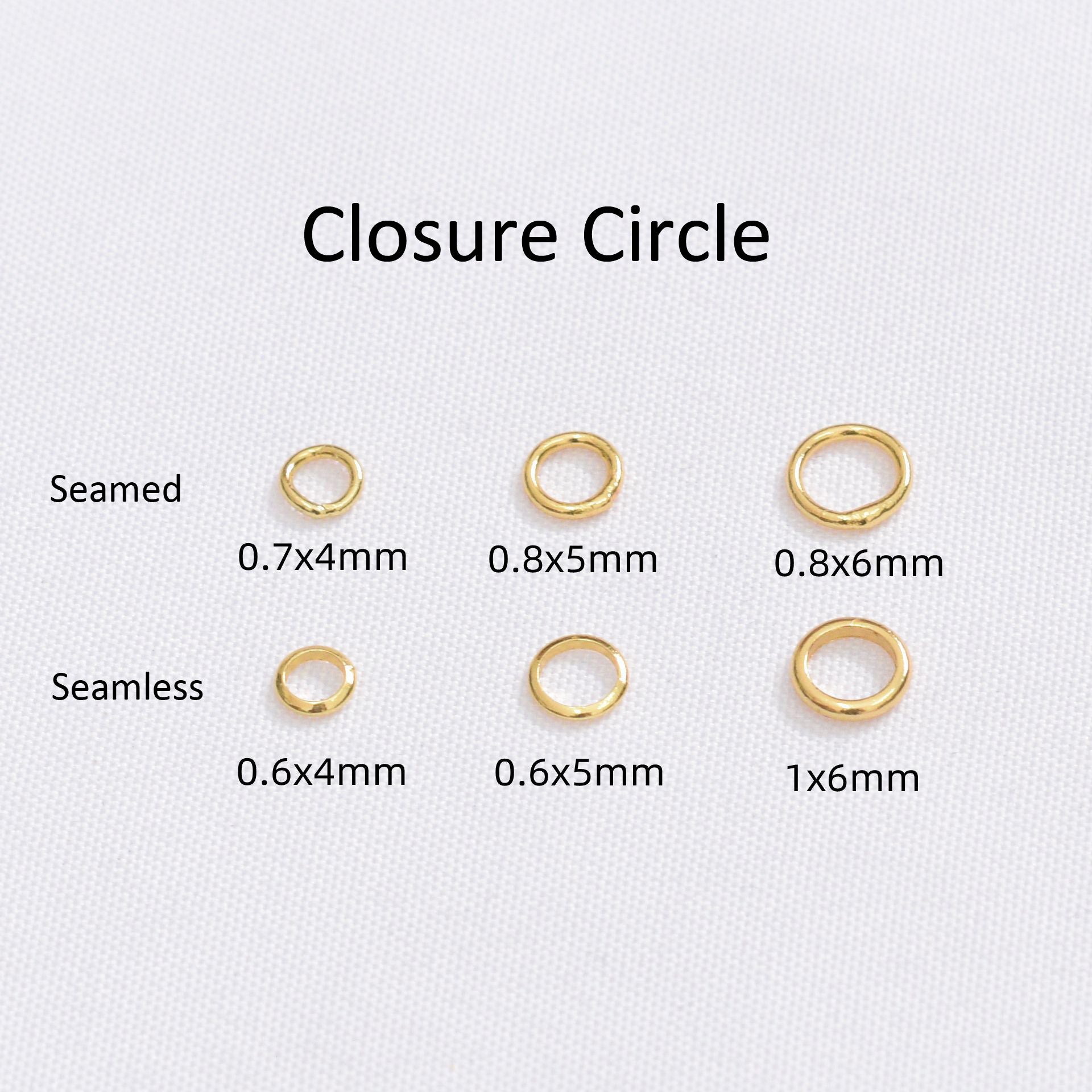 100PCS 18K Gold Filled Jump Rings Circle Closure 4mm 5mm 6mm White Gold Silver Connecting Split DIY Jewelry Making Supplies Jump Rings Doki Decor   