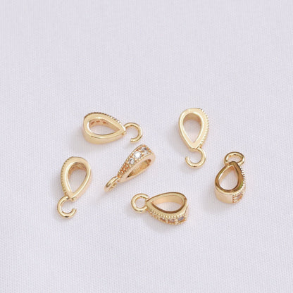 50PCS 18K Gold Filled Lobster Claw Clasps Rhinestone White Gold Rose Gold Silver For Jewelry Making Finding Kits Repair Clasps Doki Decor 14K Gold  