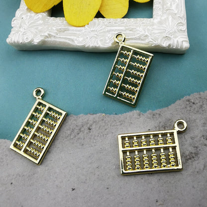 10PCS 18K Gold Filled Pendants Abacus Jewelry Making Findings Supplies DIY Pendants Doki Decor   