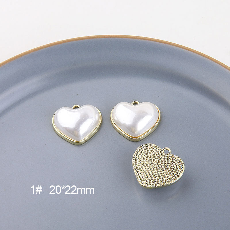 10PCS 18K Gold Filled Pendants Pearl Heart Waterdrop Round Charms Jewelry Making Findings Supplies Pendants Doki Decor 1  