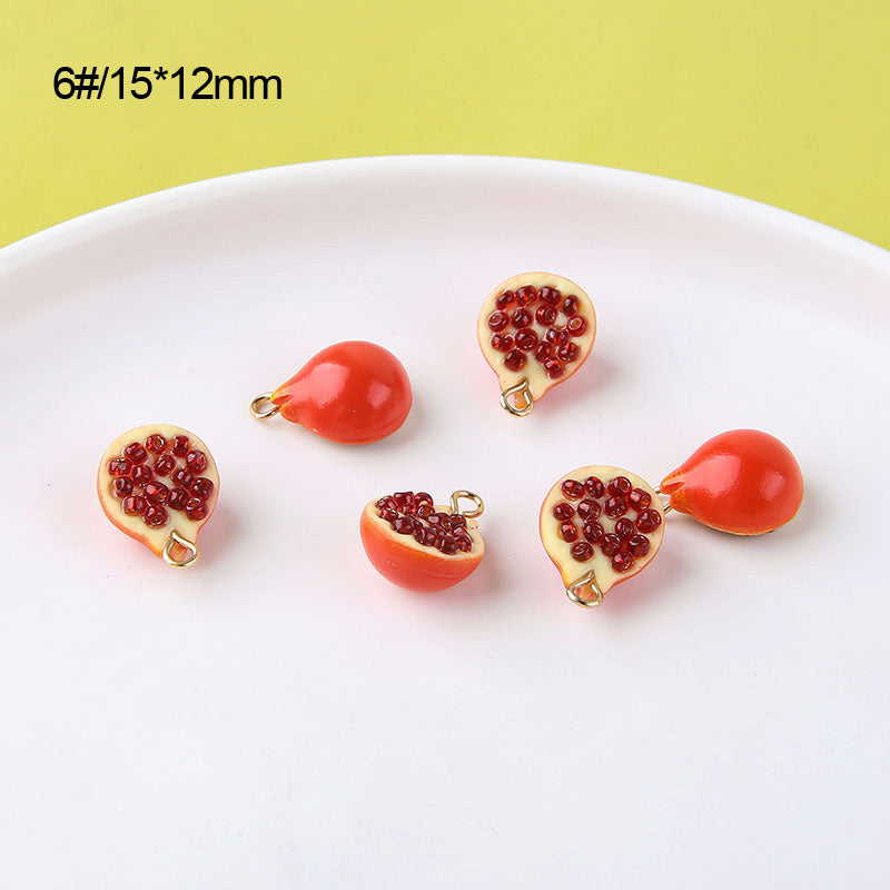 10PCS 18K Gold Filled Pendants Pomegranate Grape Raspberry Fruits Charms Jewelry Making Findings Supplies Pendants Doki Decor 6  