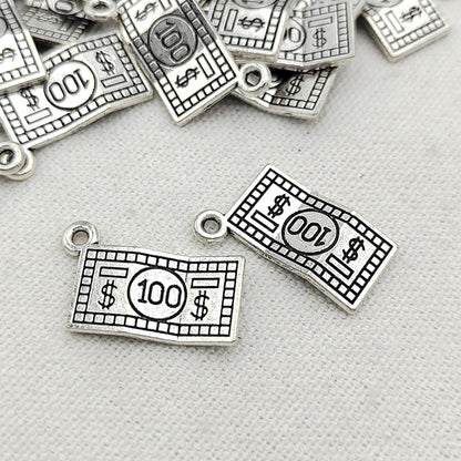 100PCS Alloy Pendants 100 Dollars Jewelry Making Findings Supplies DIY Pendants Doki Decor   