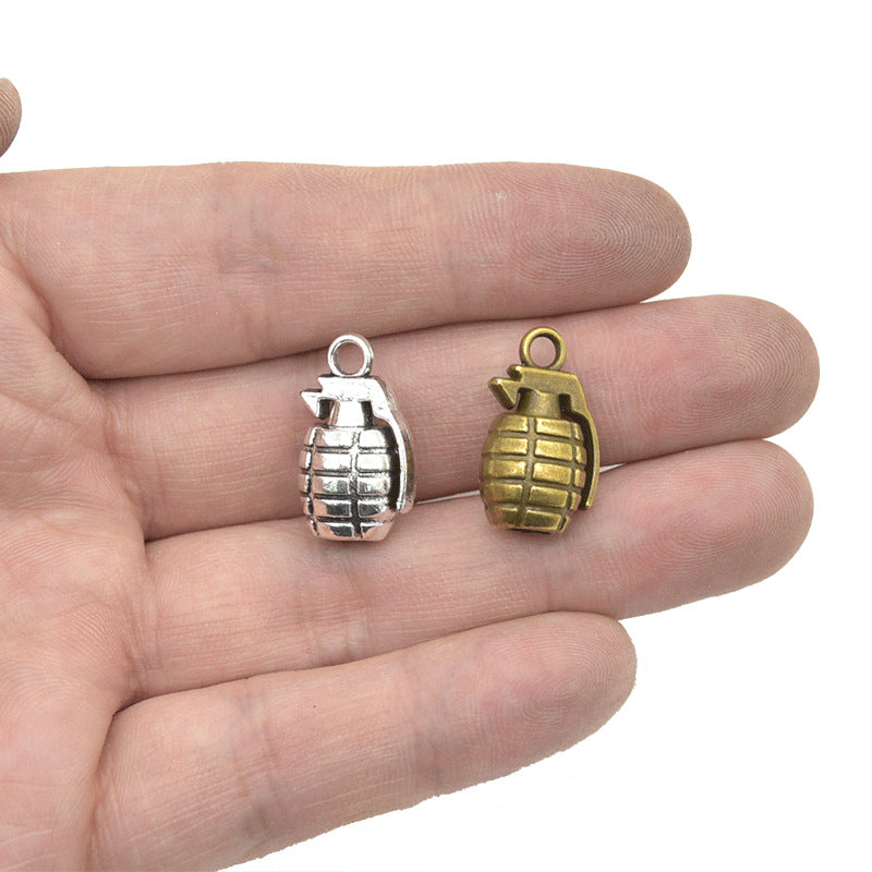 20PCS Alloy Pendants Grenade Bomb For Jewelry Making Findings Supplies DIY Pendants Doki Decor   