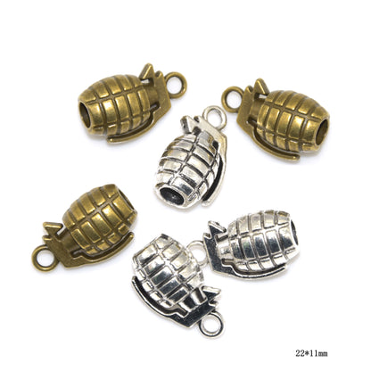 20PCS Alloy Pendants Grenade Bomb For Jewelry Making Findings Supplies DIY Pendants Doki Decor   