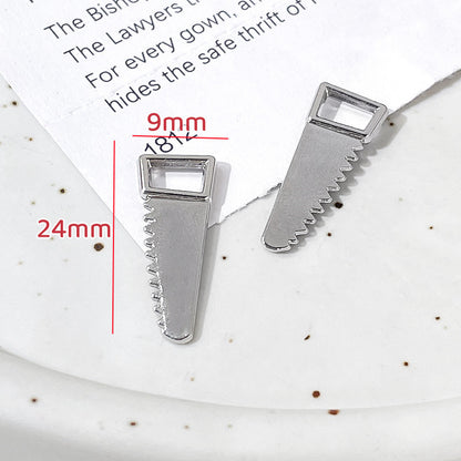 5PCS Alloy Pendants Hammer Wrench Screwdriver Scissor Axe Tools Jewelry Making Findings Supplies Pendants Doki Decor 11  