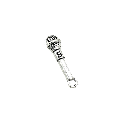 100PCS Alloy Pendants Microphone Jewelry Making Findings Supplies DIY Pendants Doki Decor   