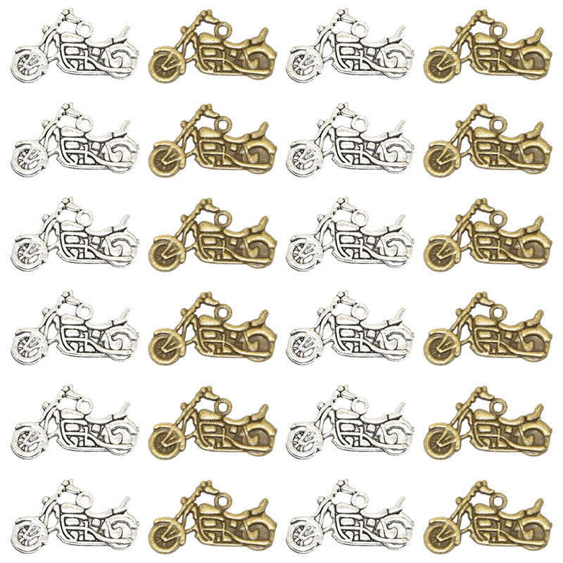 100PCS Alloy Pendants Motorcycle Jewelry Making Findings Supplies DIY Pendants Doki Decor   