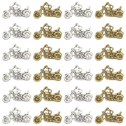 100PCS Alloy Pendants Motorcycle Jewelry Making Findings Supplies DIY Pendants Doki Decor   