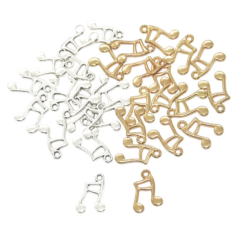 100PCS 14K Gold Filled Pendants Note Music Melody For Jewelry Making Findings Supplies DIY Pendants Doki Decor   