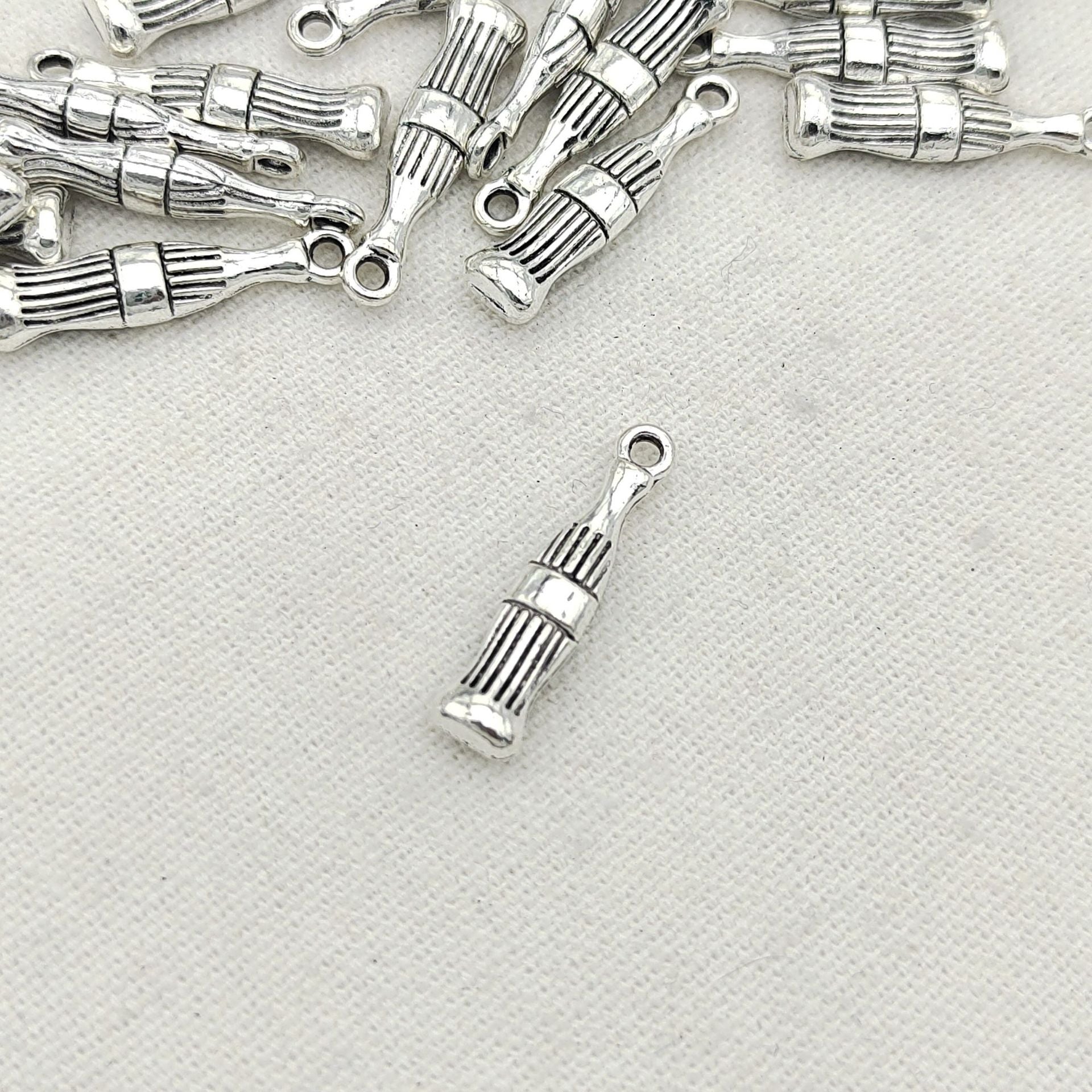 100PCS Alloy Pendants Soda Bottle Jewelry Making Findings Supplies DIY Pendants Doki Decor   