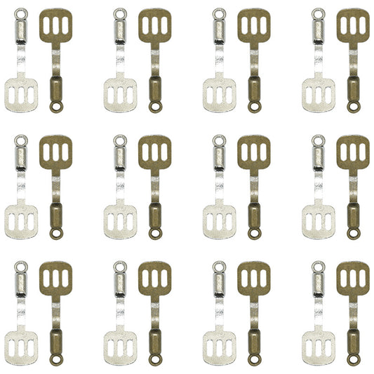 50PCS Alloy Pendants Spatula For Jewelry Making Findings Supplies DIY Pendants Doki Decor   