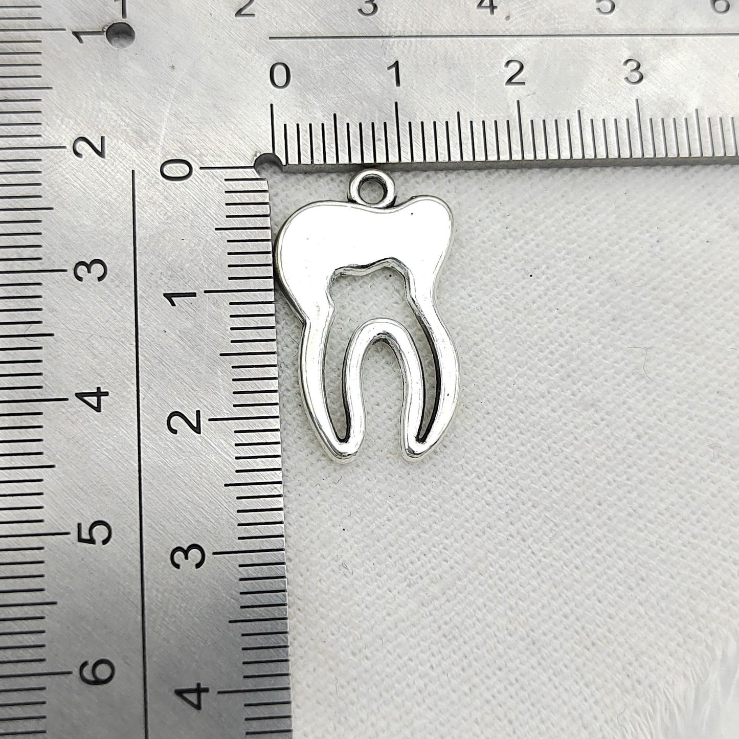 200PCS Alloy Pendants Tooth Jewelry Making Findings Supplies DIY Pendants Doki Decor   