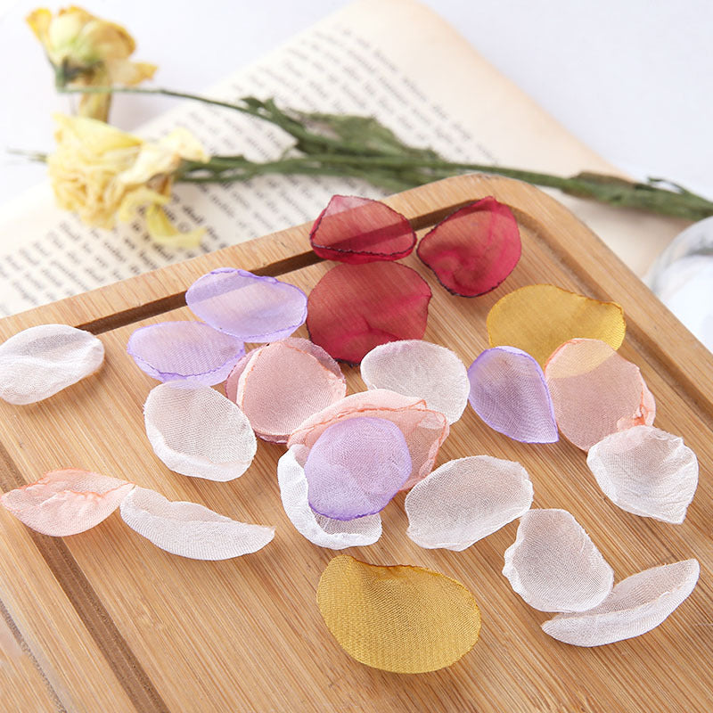 10PCS Pendants Mesh Petals Flower With Loop Jewelry Making Findings Supplies Pendants Doki Decor   