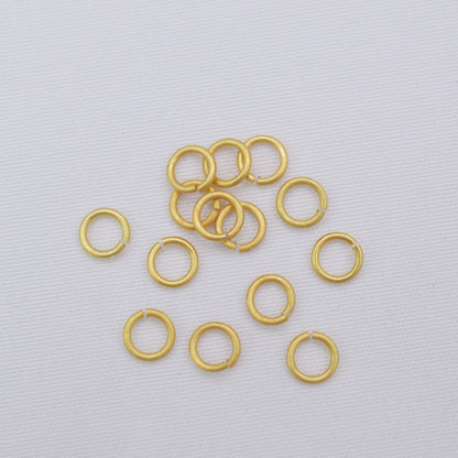 140PCS 180PCS Placer Gold Jump Rings Circle Connecting Split DIY Jewelry Making Supplies Jump Rings Doki Decor   