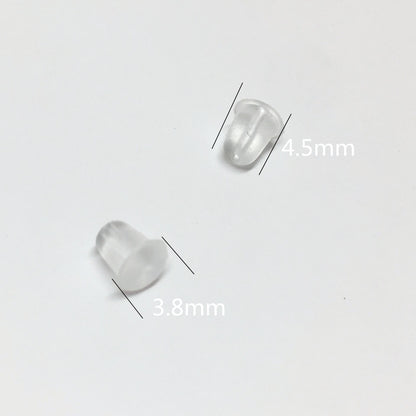 10000PCS Resin Earring Backs Ear Stoppers Clear Replacement Environmentally Friendly For Jewelry Making DIY Earrings Backs Doki Decor   