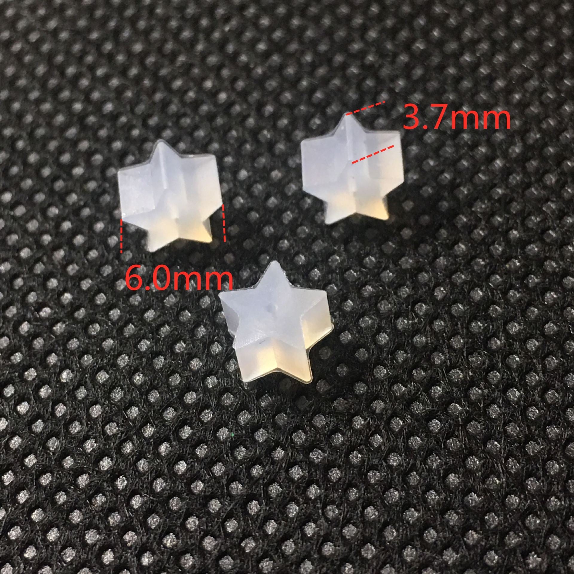 100PCS Silicone Earring Backs Heart Star Ear Stoppers Red Clear Replacement For Jewelry Making DIY Earrings Backs Doki Decor   